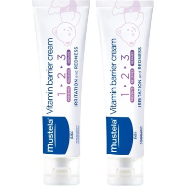 Mustela Vitamin Barrier Cream 1.2.3 Pişik Kremi 100 ml 2