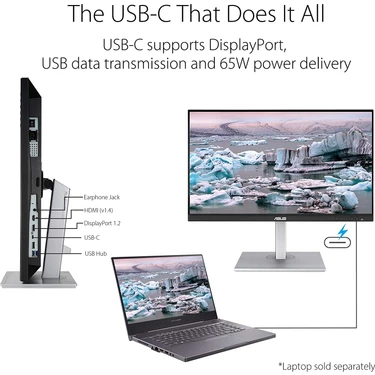 ASUS 23.8型IPSモニター ProArt PA247CV USB-C Asus PA247CV Proart 23,8 Fhd IPS Monitor Fiyatı