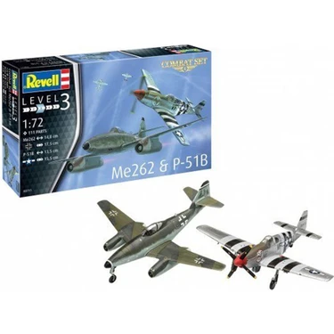 Revell Maket Seti Combat Set ME262-P-51B