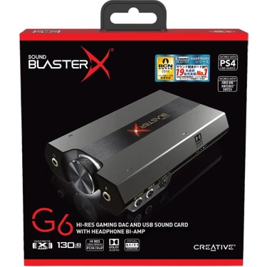 Creative Sound Blasterx G6 - 7.1 - Hi-Res -32BIT/384KHZ Fiyatı