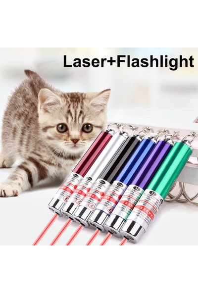 Bigem Kedi Oymatmak Için Lazer Mini Lazer Anahtarlık Lazer Işık Kırmızı Noktalı Lazer