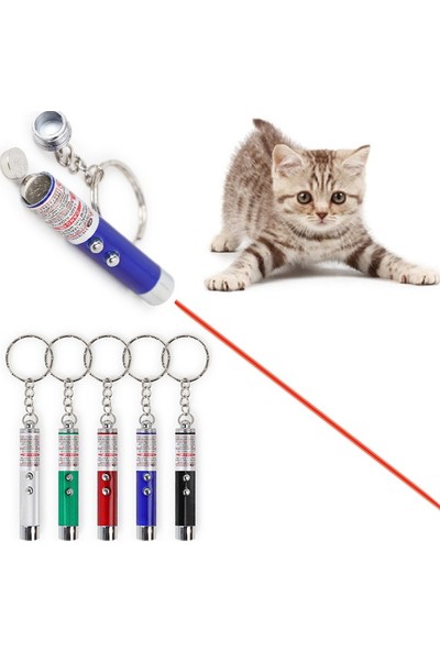 Bigem Kedi Oymatmak Için Lazer Mini Lazer Anahtarlık Lazer Işık Kırmızı Noktalı Lazer