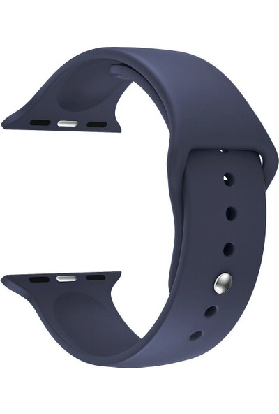 Arabulalaca Apple Watch Uyumlu Se 44MM Silikon Kordon 44 mm Kayış Lacivert
