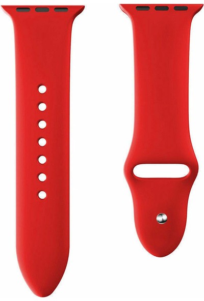 Arabulalaca   42MM Silikon Kordon 42 mm Kayış Seri 1-2-3 Kırmızı