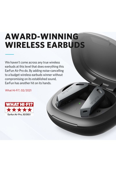 Earfun Air Pro Hybrid Aktif Gürültü Engelleyici Kulaklık (Yurt Dışından)