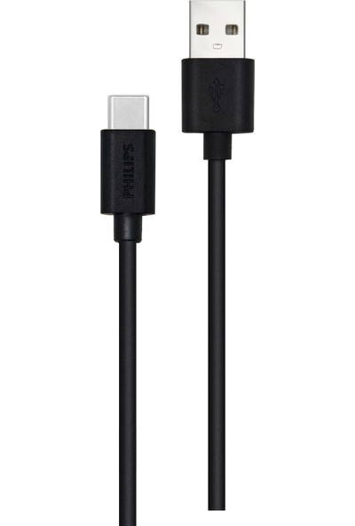 Philips USB - Usb-C Şarj Kablosu 2m Siyah
