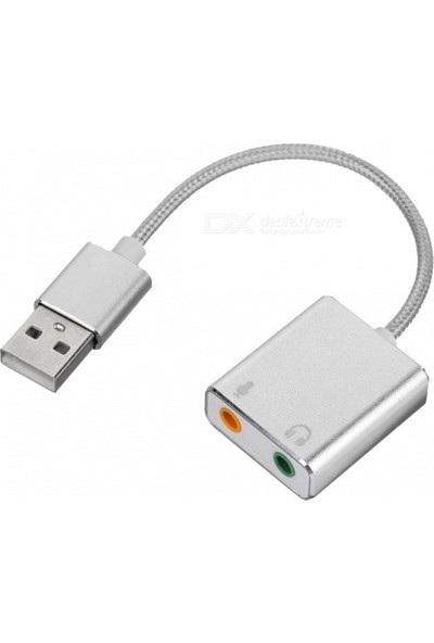 CoverZone 2in1 USB Den Mikrofon ve Kulaklık Çevirici 7.1 Dönüştürücü