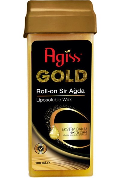 Agiss Gold Kartuş Roll On Sir Ağda 100MLX12'LI+YAĞ+BEZ+KALEMPAR