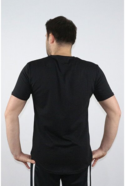 Black Horn Erkek Pis Yaka Salaş T-Shirt