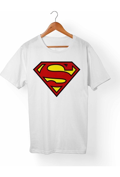 Alfa Tshirt Superman Çocuk Beyaz Tişört