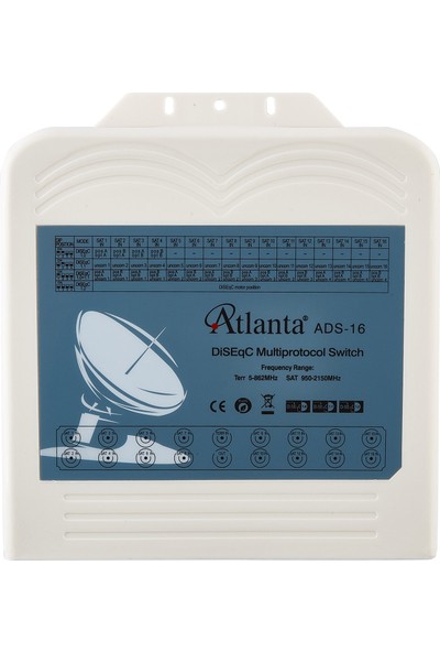Atlanta Ads-16 1X16 Multiprotocol Diseqc Switch