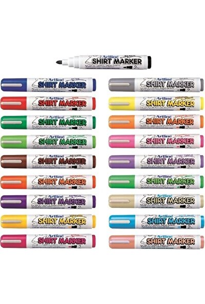 Artline Shirt Marker Tişört Kalemi 19 Renk Set