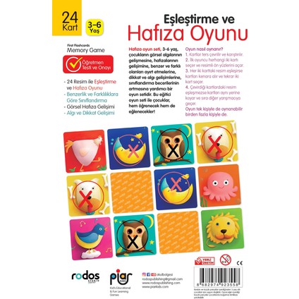 / Eşleştirme ve Hafıza Oyunu 3-6 Yaş fiyatları