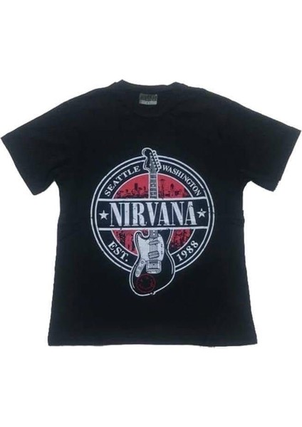 Nirvana Siyah Erkek Tişört(7)