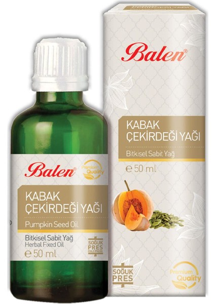 Kabak Çekirdeği Yağı Soğuk Pres 50 ml 4'lü