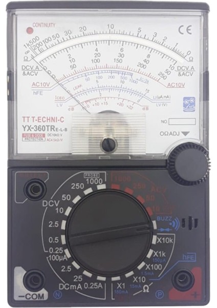 Multimetre Analog - Ölçü Aleti Tt Technic YX-360E-L-B