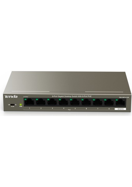 TEG1109P 9 Port  Gıgabıt 8 Port Poe Switch 1uplınk