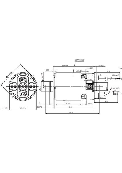 81026 Yüksek Hızlı Dc Motor - 24.000RPM