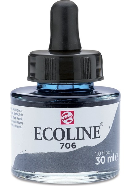 Ecoline Sıvı Sulu Boya 30 ml Deep Grey