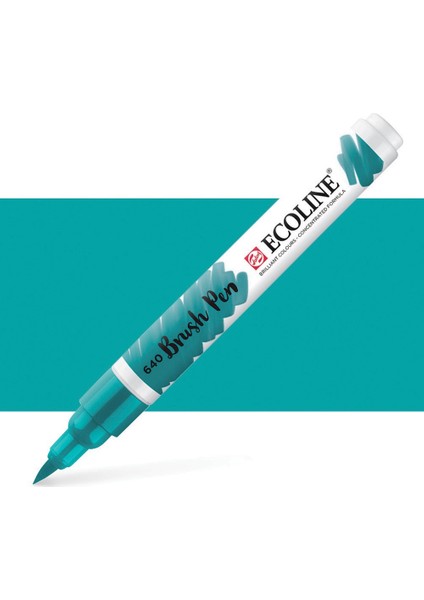 Ecoline Fırça Uçlu Sulu Boya Kalemi Bluish Green fiyatları