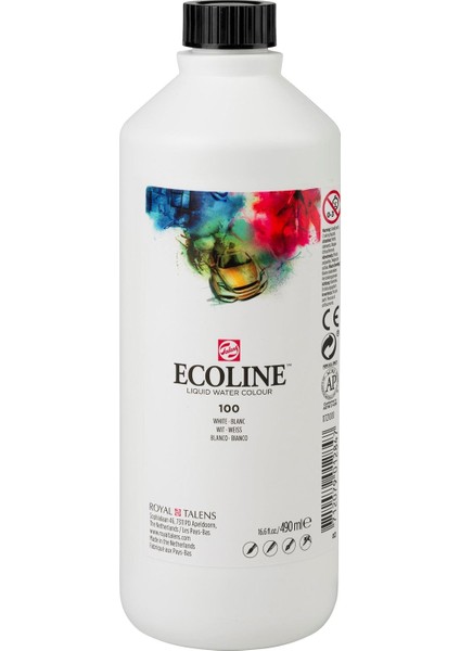 Ecoline Sıvı Sulu Boya 490 ml White