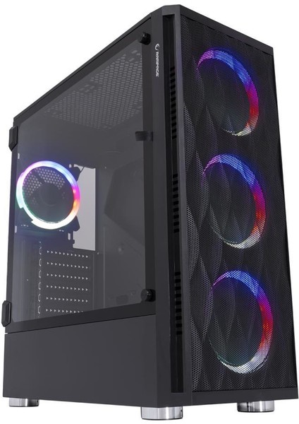 X-Horse Tempered Glass 650W 80 Plus Bronze 4*rainbow Fan 1*usb 3.0 1*usb 2.0 Gaming Kasa