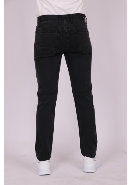 Erkek Füme Slim Fit Dar Kesim Pamuk Denim Jean Kot Pantolon fırsatları