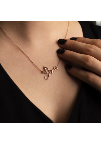 Barış Güvercini Rose Gümüş Kolye fiyatları