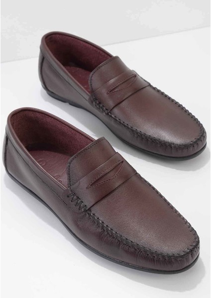 Bordo Loafer Ayakkabı E019052120