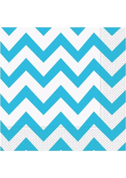 Peçete Turkuaz Zigzag 20'li