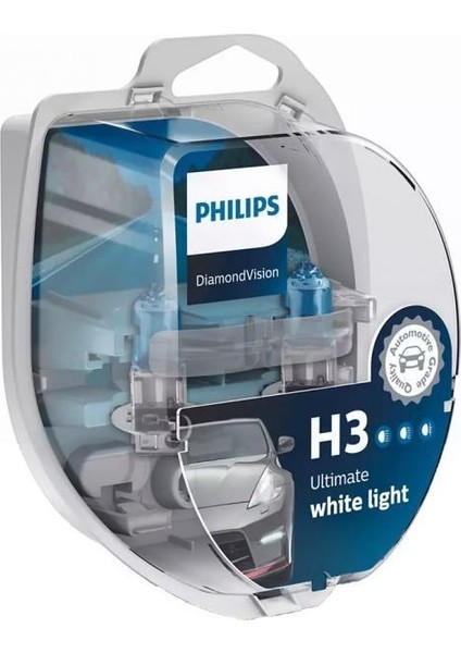 H3 Diamond Vision 12336 Dv Tam Beyaz Işık Ampul Seti EAN-8711500696694