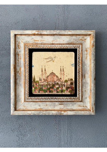 Decor Çerçeveli Taş Duvar Dekoru 20 x 20 cm CDD1-40-008