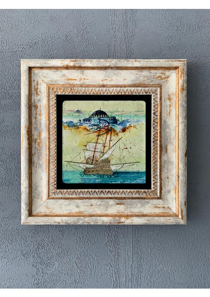Decor Çerçeveli Taş Duvar Dekoru 20 x 20 cm CDD1-40-029