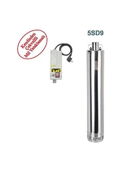 5sdt9 1.5 HP 380V Keson Kuyu Dalgıç Pompa 11/4'' Çıkışlı Trifaze
