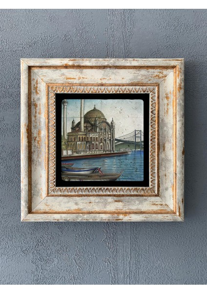 Decor Çerçeveli Taş Duvar Dekoru 20 x 20 cm CDD-40-005