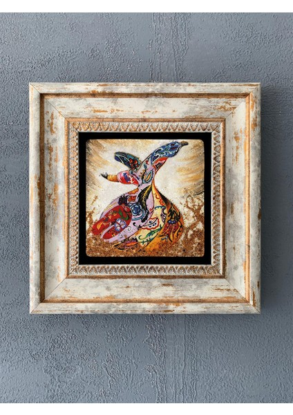 Decor Çerçeveli Taş Duvar Dekoru 20 x 20 cm CDD1-40-060