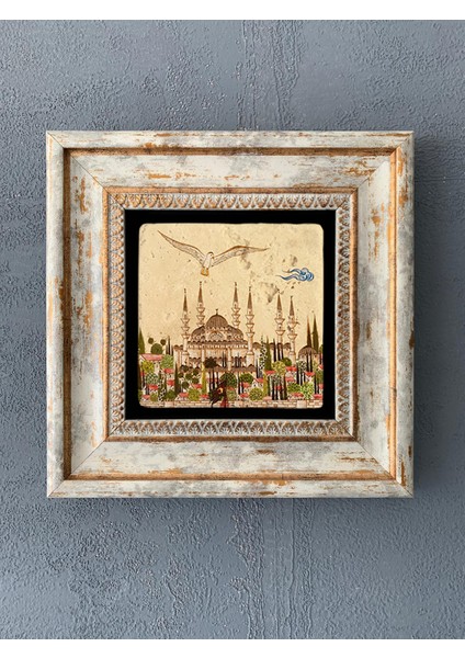 Decor Çerçeveli Taş Duvar Dekoru 20 x 20 cm CDD1-40-050