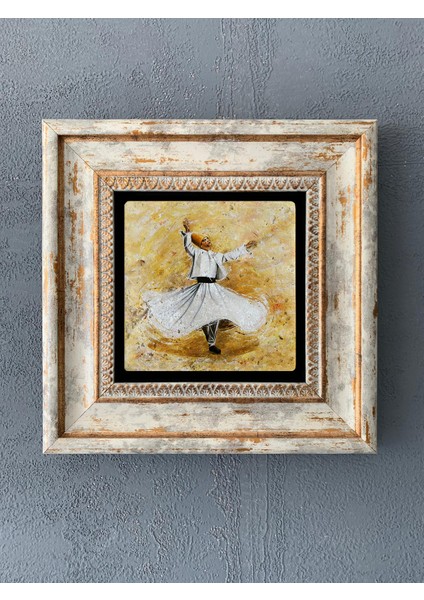 Decor Çerçeveli Taş Duvar Dekoru 20 x 20 cm CDD1-40-058