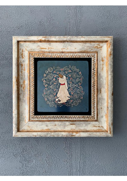 Decor Çerçeveli Taş Duvar Dekoru 20 x 20 cm CDD1-40-072