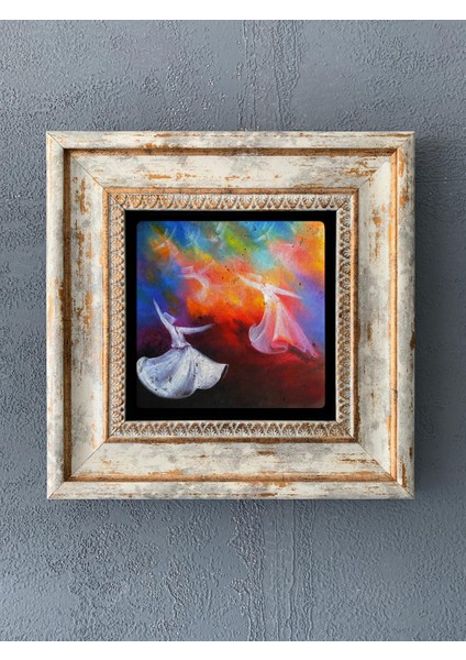 Decor Çerçeveli Taş Duvar Dekoru 20 x 20 cm CDD1-40-078
