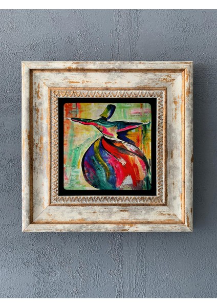 Decor Çerçeveli Taş Duvar Dekoru 20 x 20 cm CDD1-40-080