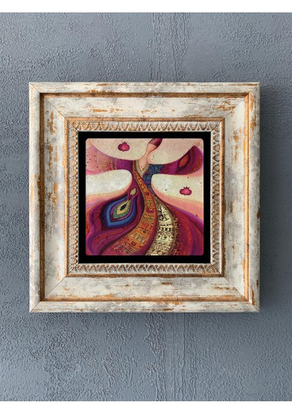 Decor Çerçeveli Taş Duvar Dekoru 20 x 20 cm CDD1-40-082