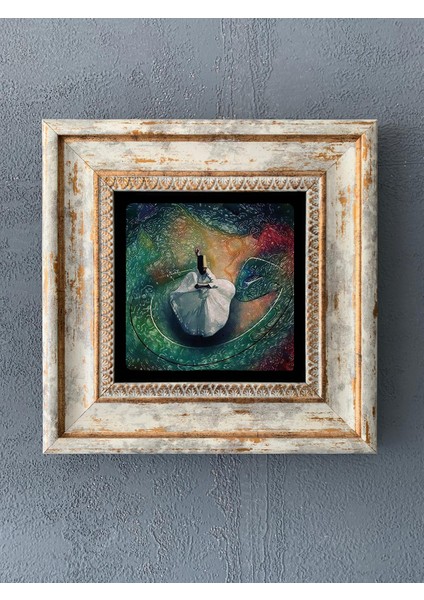 Decor Çerçeveli Taş Duvar Dekoru 20 x 20 cm CDD1-40-085