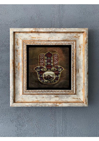 Decor Çerçeveli Taş Duvar Dekoru 20 x 20 cm CDD1-40-108