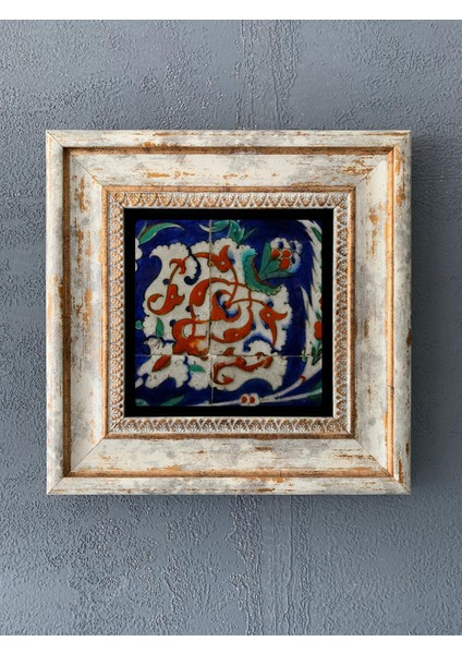 Decor Çerçeveli Taş Duvar Dekoru 20 x 20 cm CDD1-40-236