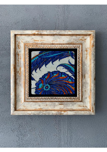 Decor Çerçeveli Taş Duvar Dekoru 20 x 20 cm CDD1-40-250