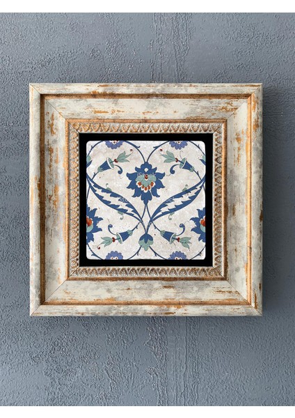 Decor Çerçeveli Taş Duvar Dekoru 20 x 20 cm CDD1-40-206