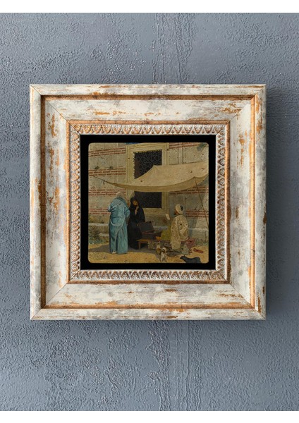 Decor Çerçeveli Taş Duvar Dekoru 20 x 20 cm CDD1-40-178