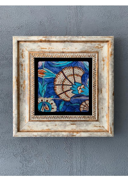 Decor Çerçeveli Taş Duvar Dekoru 20 x 20 cm CDD1-40-235