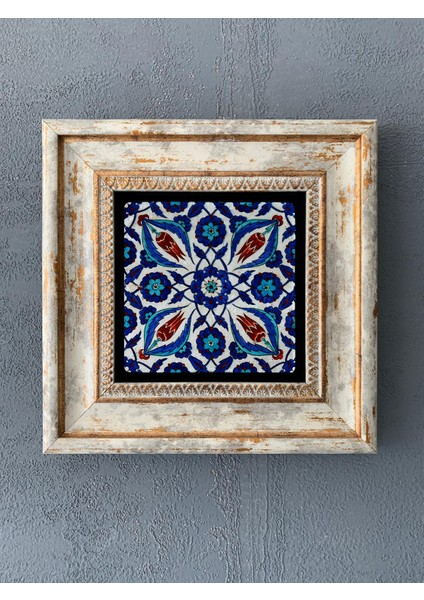 Decor Çerçeveli Taş Duvar Dekoru 20 x 20 cm CDD1-40-246